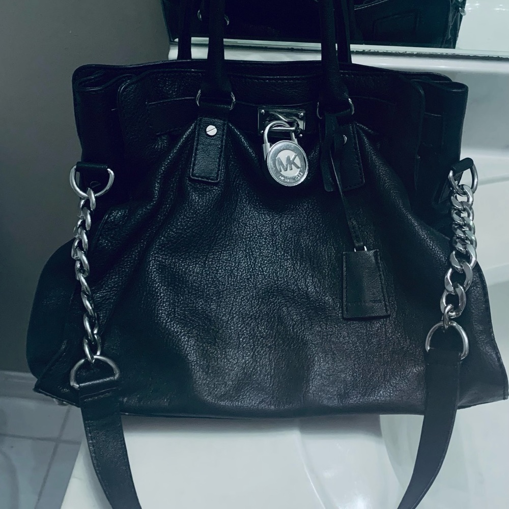 Black Michael kors large Hamilton shoulder bag